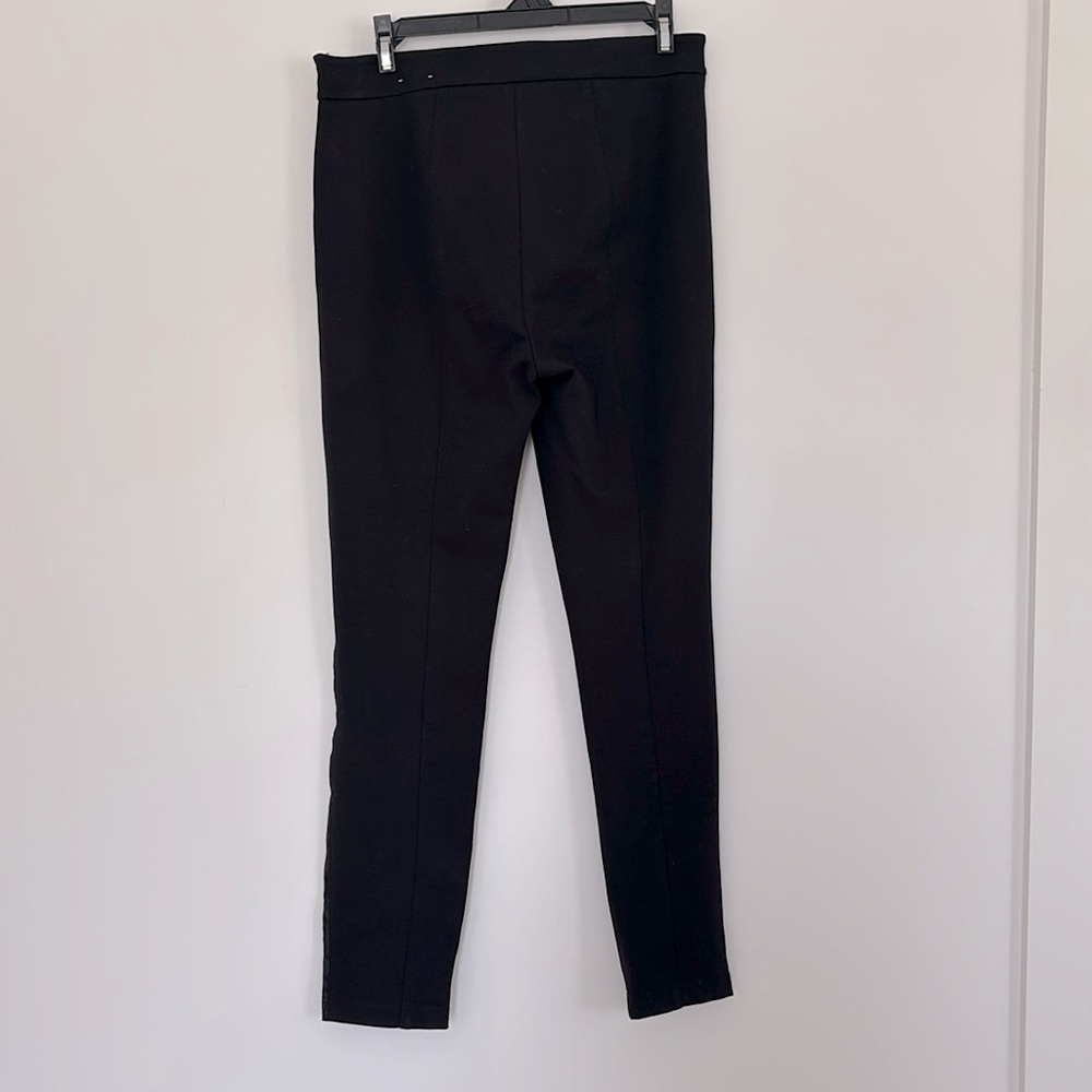 WHBM The Skinny Ankle Stretch Pants High Rise Black Leopard Print - Picture 3 of 6